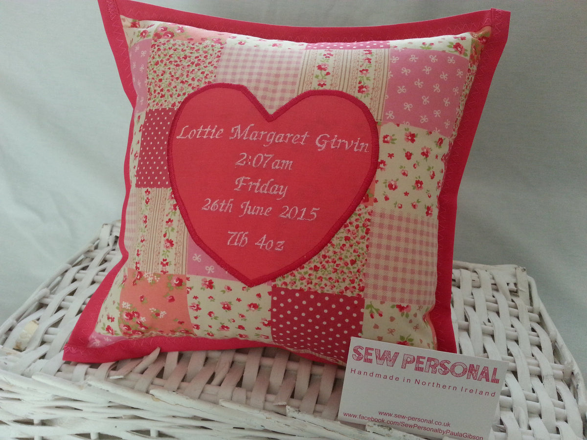 Small Personalised Cushion For Girls SewPersonal Small personalised cushion for girls sewpersonal